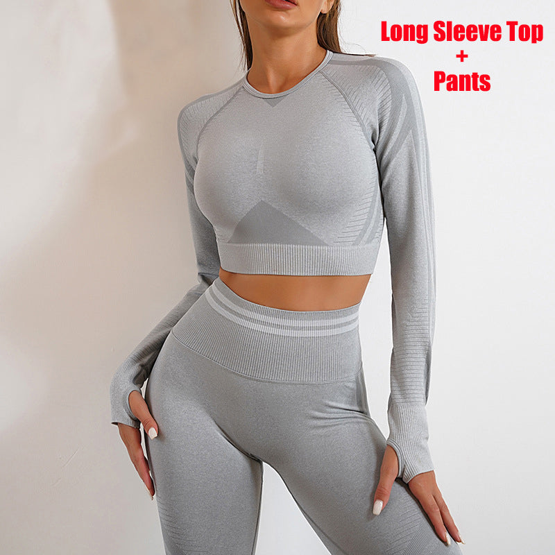 Nylon Activewear Separates | Long-Sleeve Top, Leggings or Set