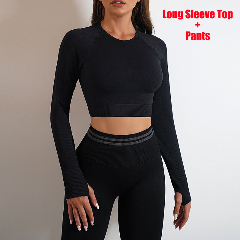 Nylon Activewear Separates | Long-Sleeve Top, Leggings or Set