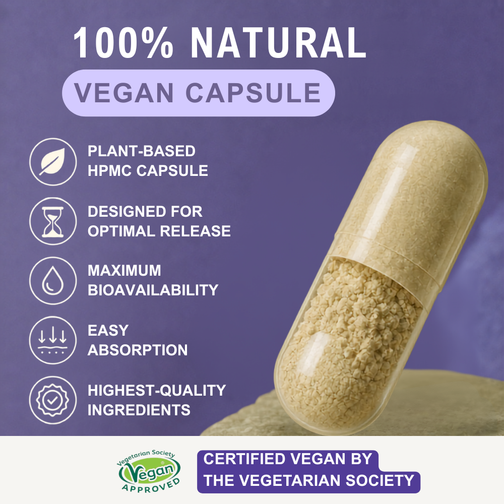 Magnesium, Calcium, Zinc & Vitamin D3 (Vegan D3) | Advanced Immunity Support | 6 Months Supply | Made in the UK NUTRABYTES