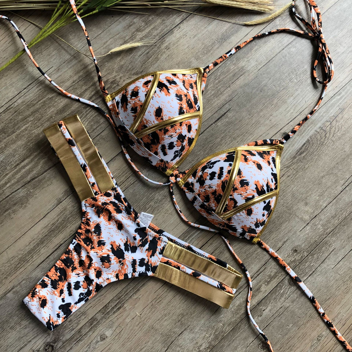 Women's Padded Bikini – Solid Colours & Animal Prints Michan Direct