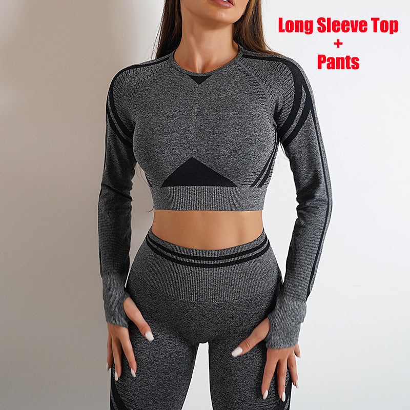 Nylon Activewear Separates | Long-Sleeve Top, Leggings or Set
