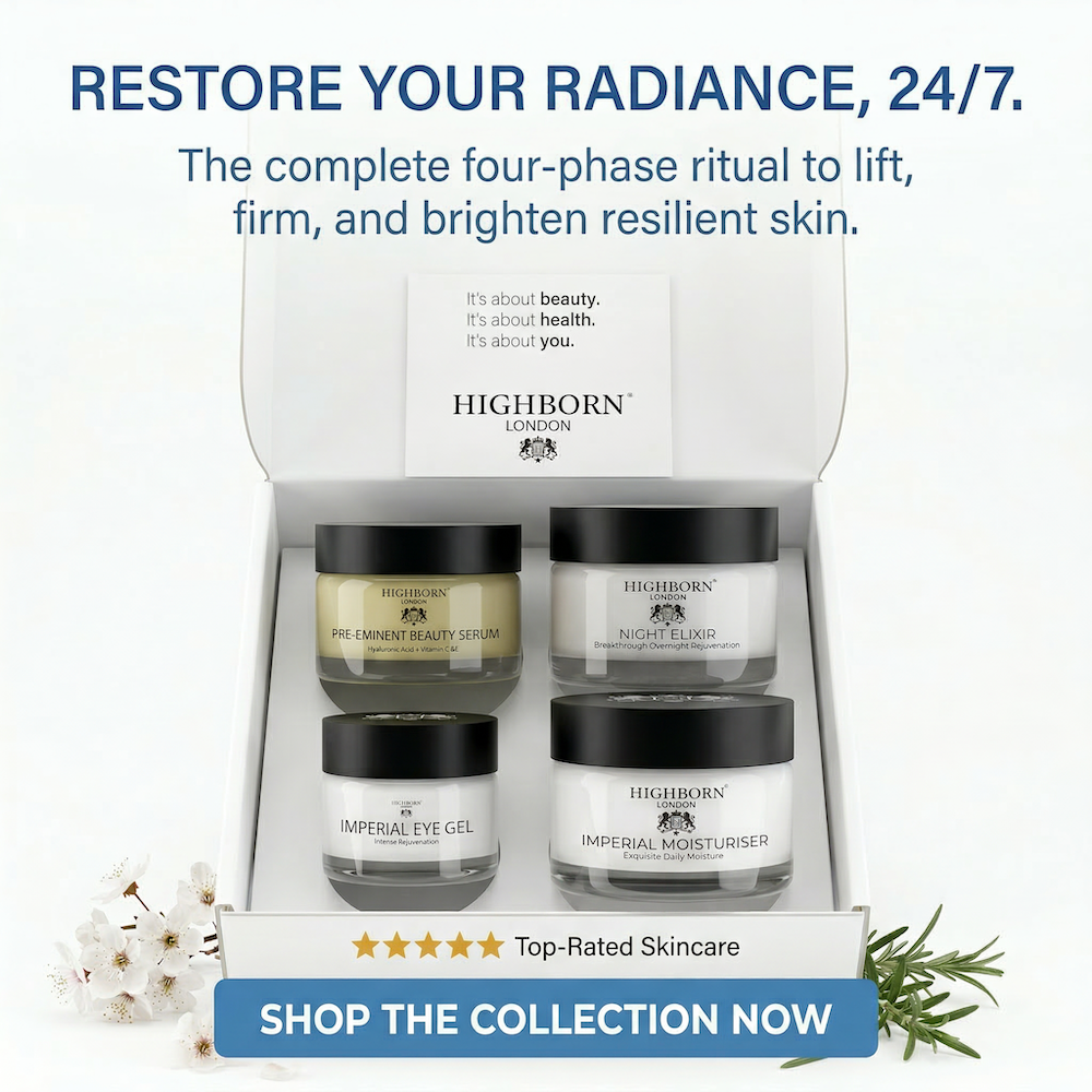 Four Phase Day and Night anti-ageing skincare Highborn London