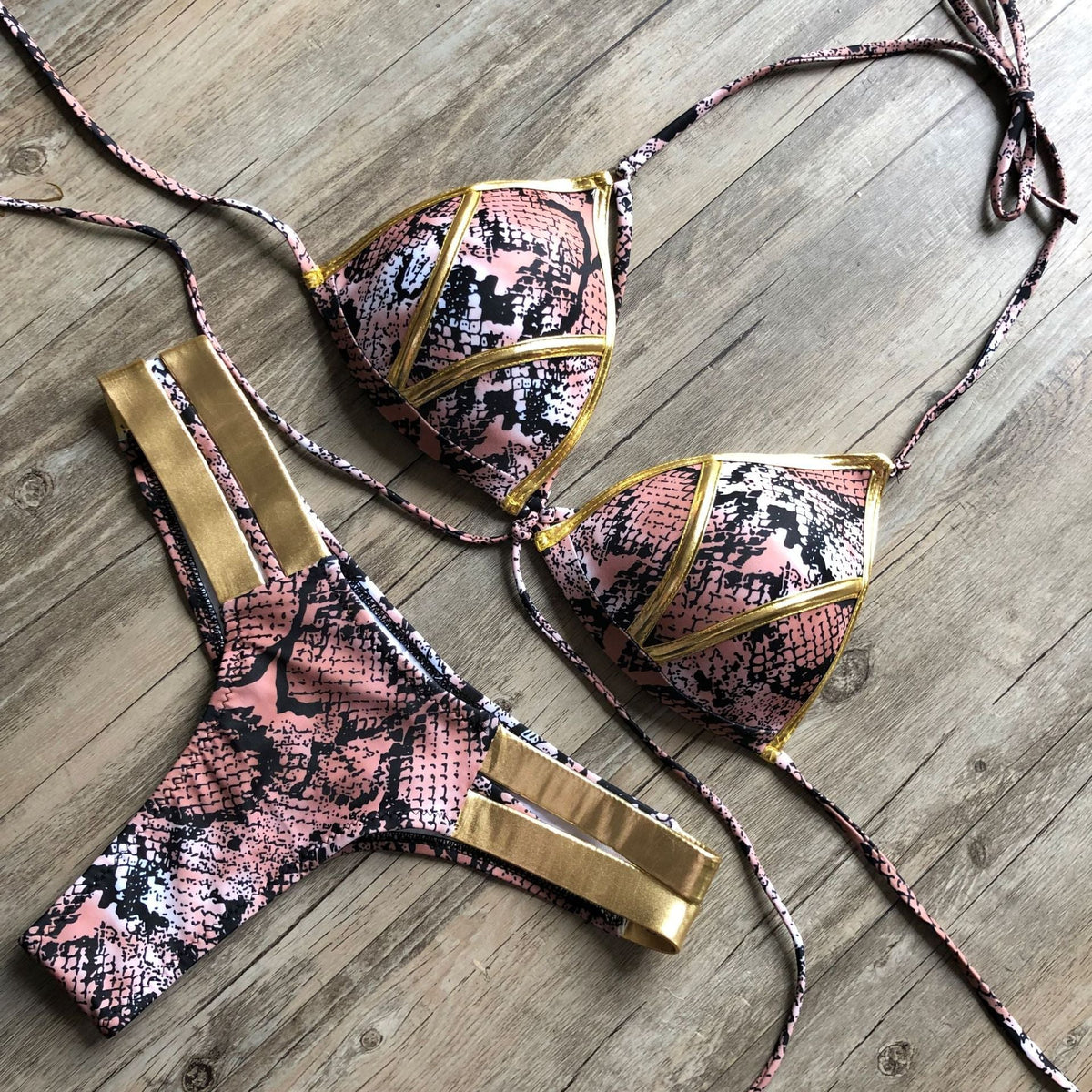 Women's Padded Bikini – Solid Colours & Animal Prints Michan Direct