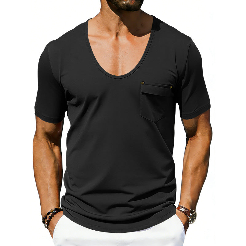 Men’s Loose-Fit Wide-Neck Short-Sleeve T-Shirt