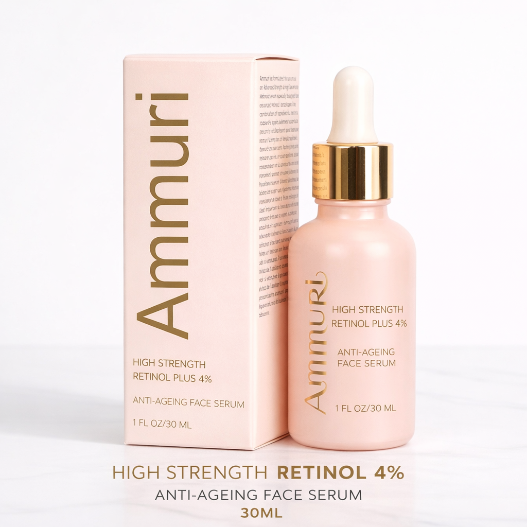 High Strength Retinol 4% Serum for Fine Lines & Uneven Tone (30ml) | Ammuri Ammuri Beauty