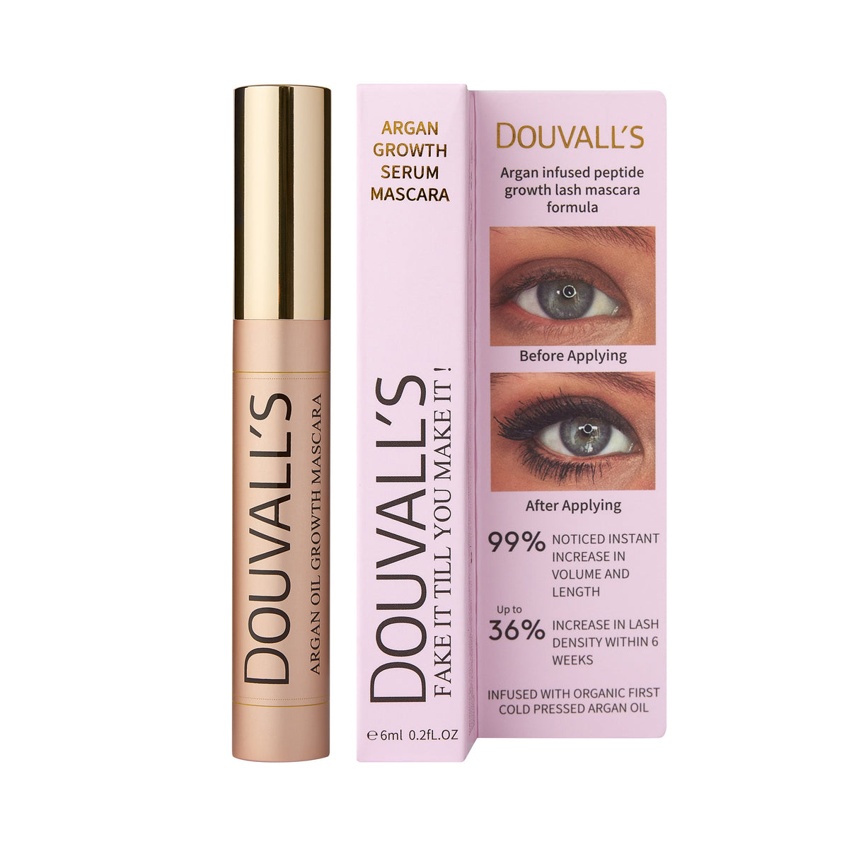 Argan Growth Serum Mascara 6ml | Achieve Longer, Fuller, and Voluminous Eyelashes