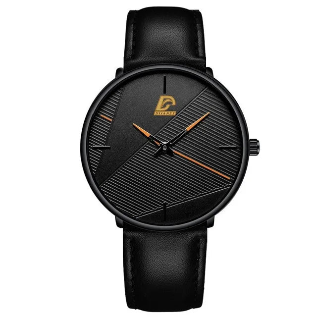 Men's Watch Minimalist Men's Fashion Ultra-thin Watch Simple Men Business Quartz Wristwatch relogio masculino - Zenflow Active