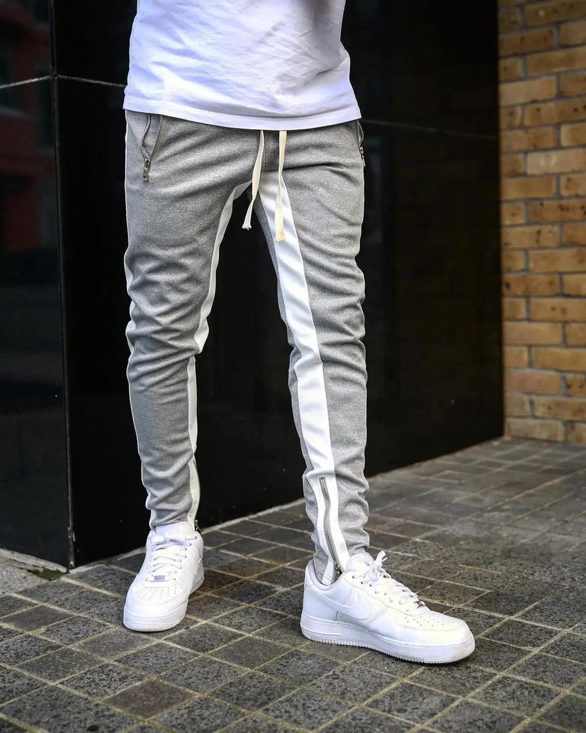 Men's Skinny Breathable Cotton Joggers - Zenflow Active