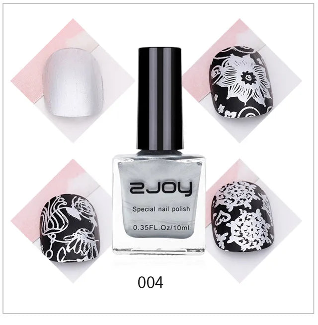 Nail Art Stamping Polish | UV LED Gel Stamping Varnish for Nail Printing – 10ml - Zenflow Active