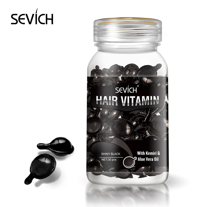 Sevich Smooth Silky Hair Vitamin Capsule Keratin Complex Oil Hair Care Repair Damaged Hair Serum Anti-Loss Moroccan Hair Oil - Zenflow Active