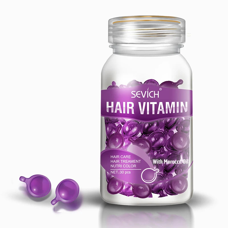 Sevich Smooth Silky Hair Vitamin Capsule Keratin Complex Oil Hair Care Repair Damaged Hair Serum Anti-Loss Moroccan Hair Oil - Zenflow Active