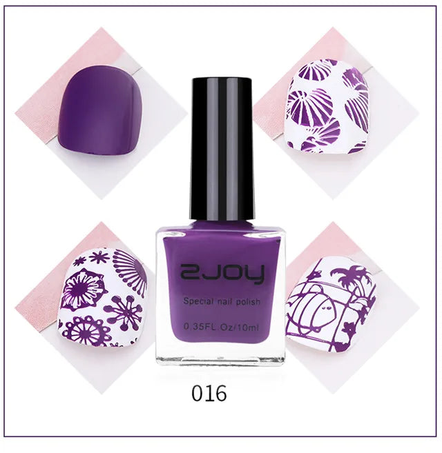 Nail Art Stamping Polish | UV LED Gel Stamping Varnish for Nail Printing – 10ml - Zenflow Active
