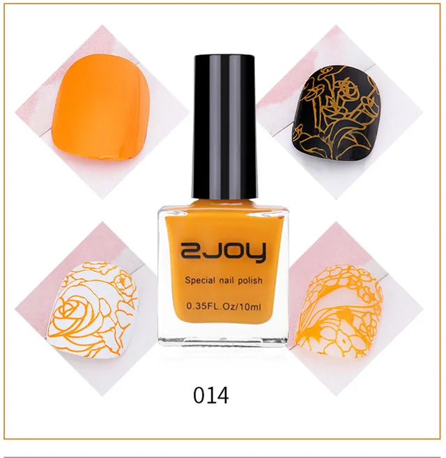 Nail Art Stamping Polish | UV LED Gel Stamping Varnish for Nail Printing – 10ml - Zenflow Active