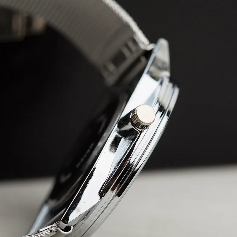 Women's Minimalist Mesh Strap Watch - Zenflow Active