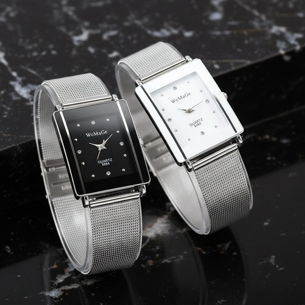 Women's Minimalist Mesh Strap Watch - Zenflow Active