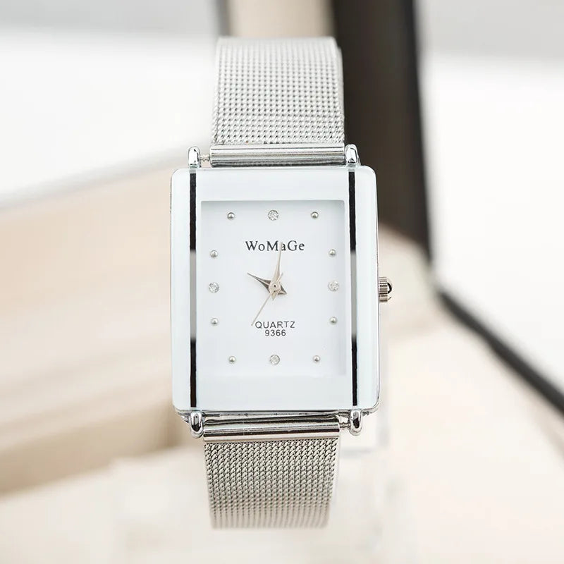 Women's Minimalist Mesh Strap Watch - Zenflow Active