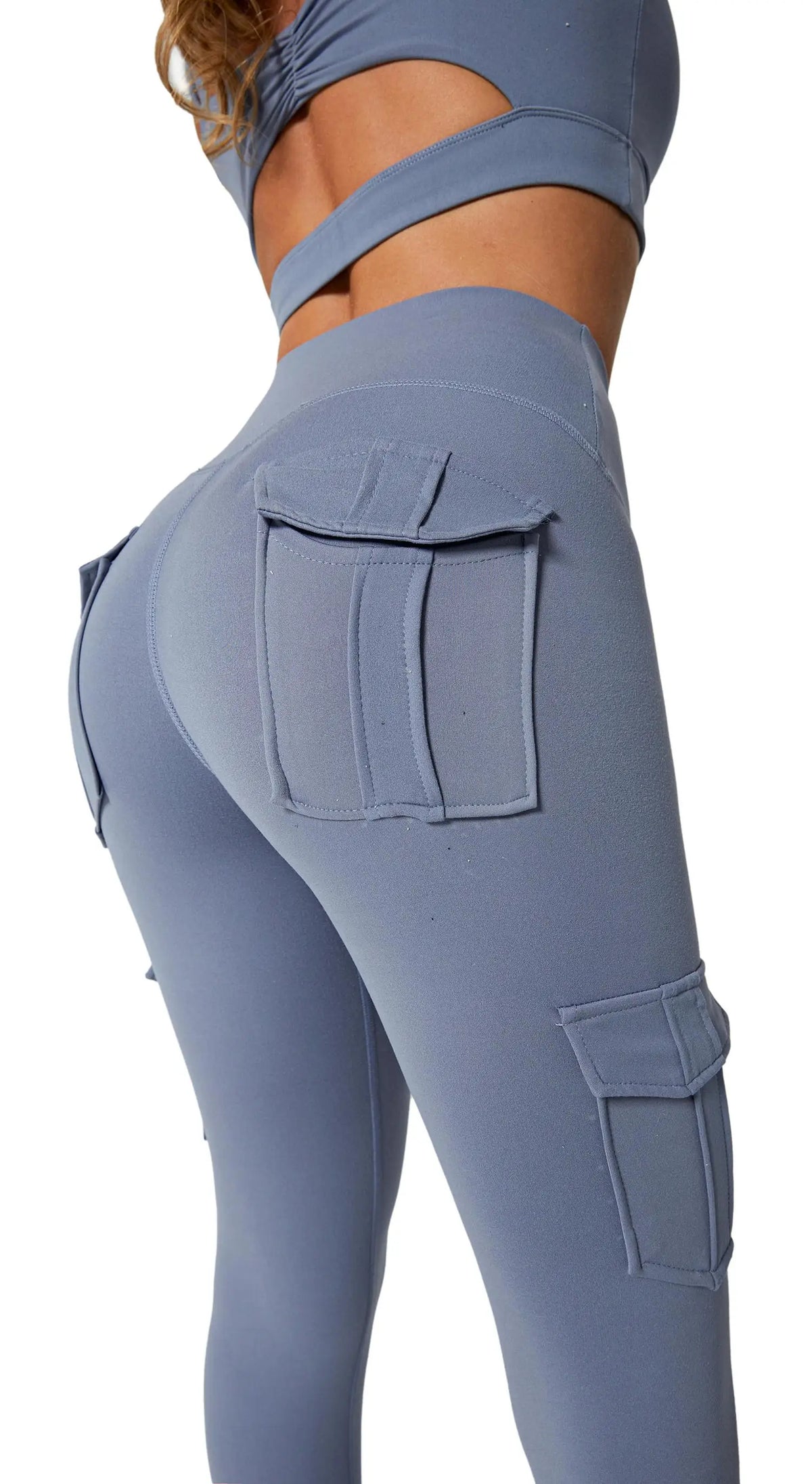 Sportswear Woman Gym Yoga Clothing 4 Pocket High Waist Stretch Tummy Control Sports Leggings Women Tights for Fitness Running - Zenflow Active