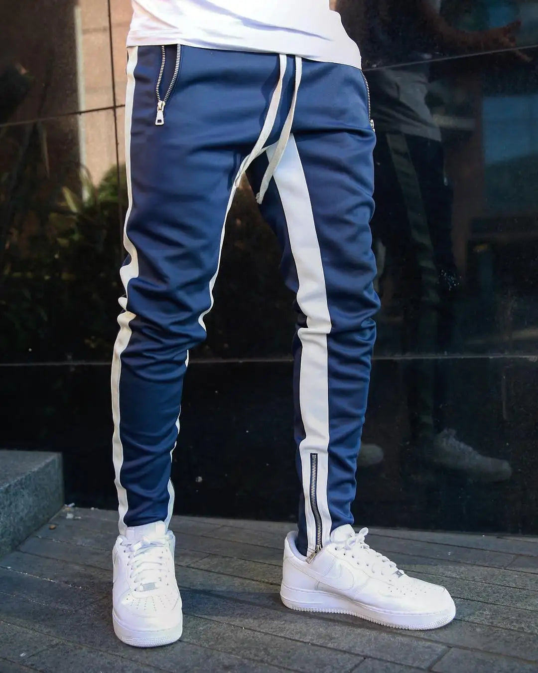 Men's Skinny Breathable Cotton Joggers - Zenflow Active