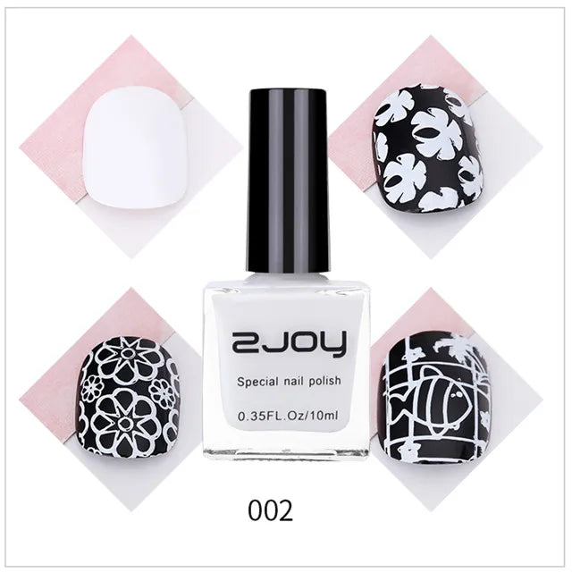 Nail Art Stamping Polish | UV LED Gel Stamping Varnish for Nail Printing – 10ml - Zenflow Active