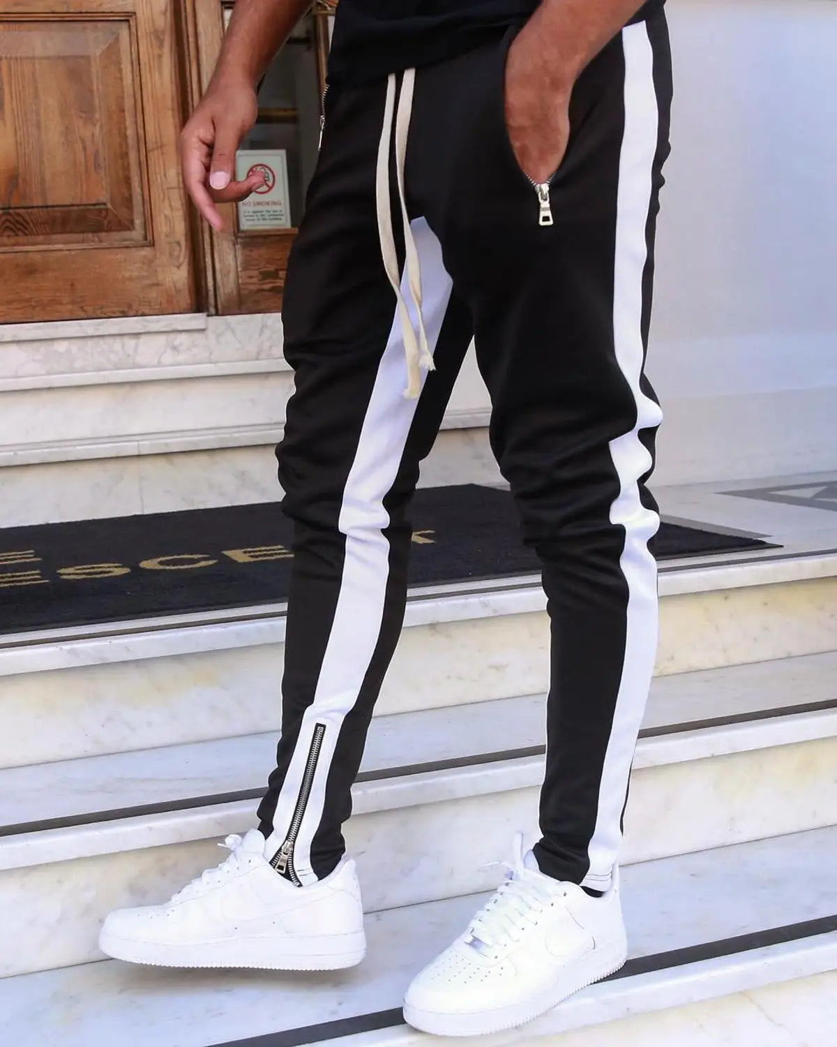 Men's Skinny Breathable Cotton Joggers - Zenflow Active