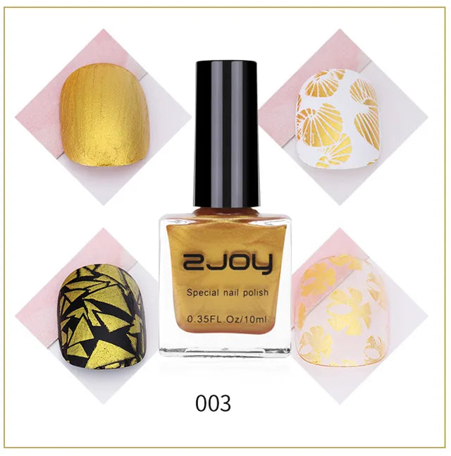 Nail Art Stamping Polish | UV LED Gel Stamping Varnish for Nail Printing – 10ml - Zenflow Active