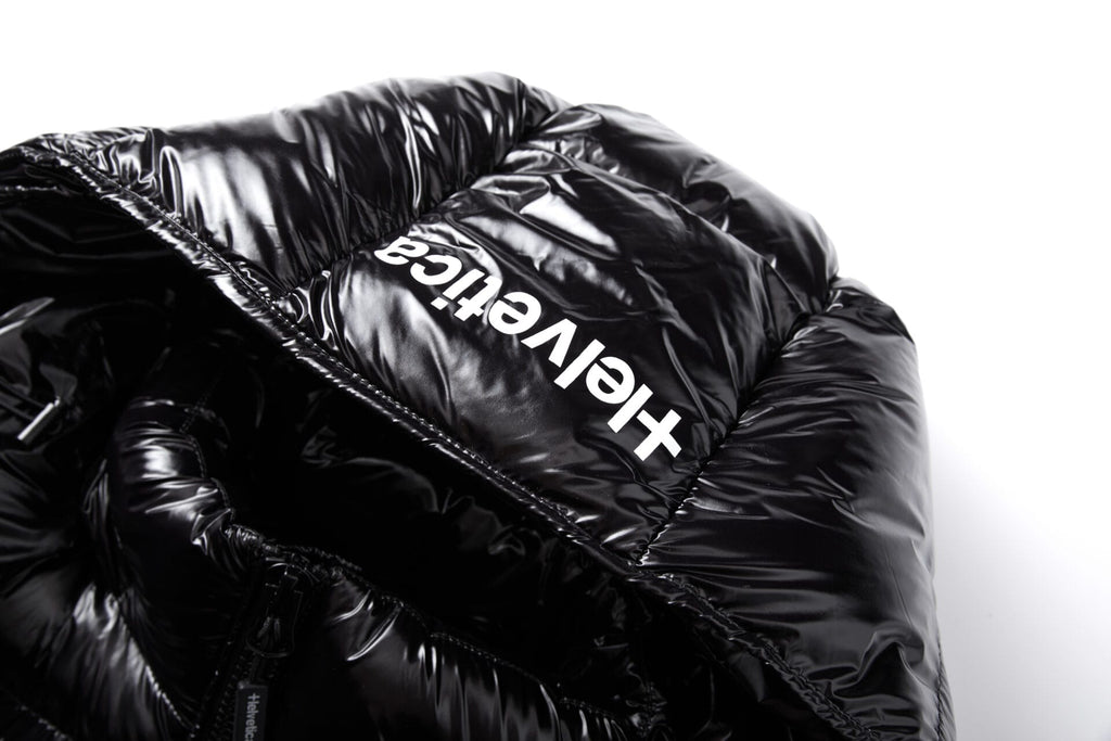 Helvetica Space Hooded Puffer Gilet