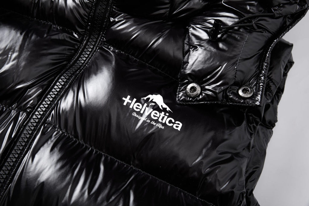 Helvetica Space Hooded Puffer Gilet