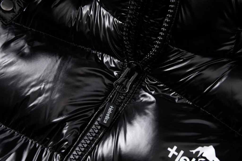 Helvetica Space Hooded Puffer Gilet