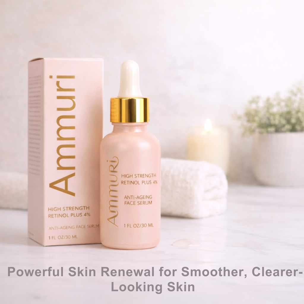 High Strength Retinol 4% Serum for Fine Lines & Uneven Tone (30ml) | Ammuri Ammuri Beauty