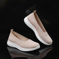 Women's Breathable Mesh Flat Shoes — Lightweight, Soft Sole, Round Toe, Hook & Loop - Zenflow Active