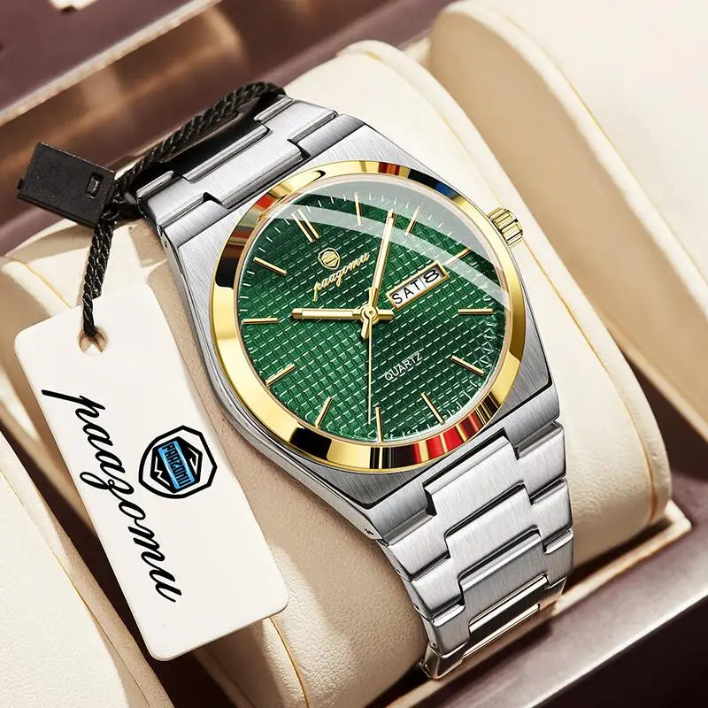 PAAZOMU M821 Chronograph Men's Watch — Automatic, Luminous, Waterproof, 9 Colourways - Zenflow Active