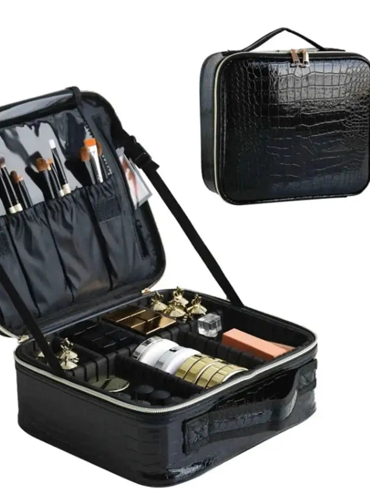 New Cosmetic Cases Organizer, Professional Makeup, Portable Travel Cosmetic Makeup Bag for Make up Artist, Zenflow Active