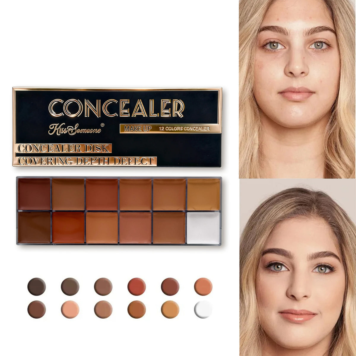 12 Colour Concealer Dark Skin - Zenflow Active