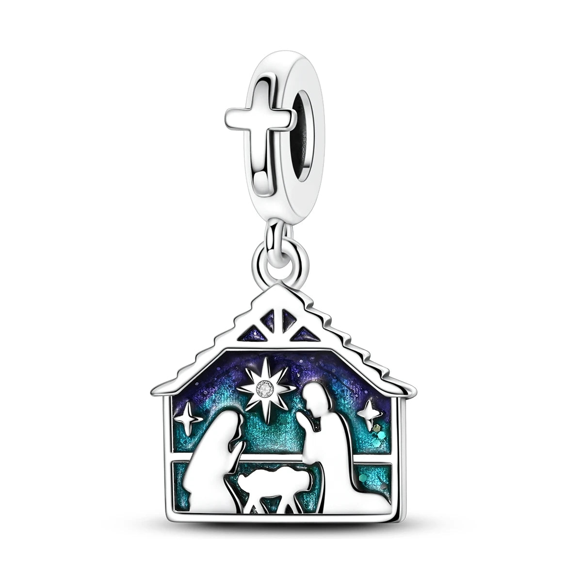 Charms Original 925 Silver Blue Beads Fit Bracelet Pendant Diy For Woman Fine Jewelry - Zenflow Active