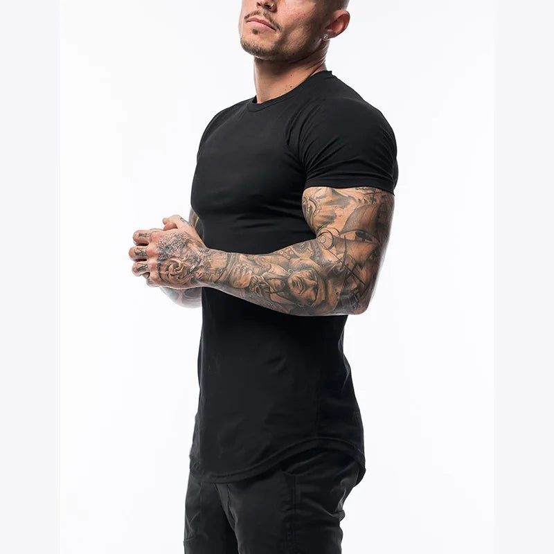 Men Cotton Breathable Fitness Short Sleeve T-shirt - Zenflow Active