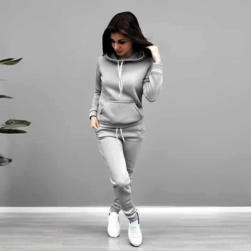Women’s Hooded Sweatshirt and Joggers Set Zenflow Active