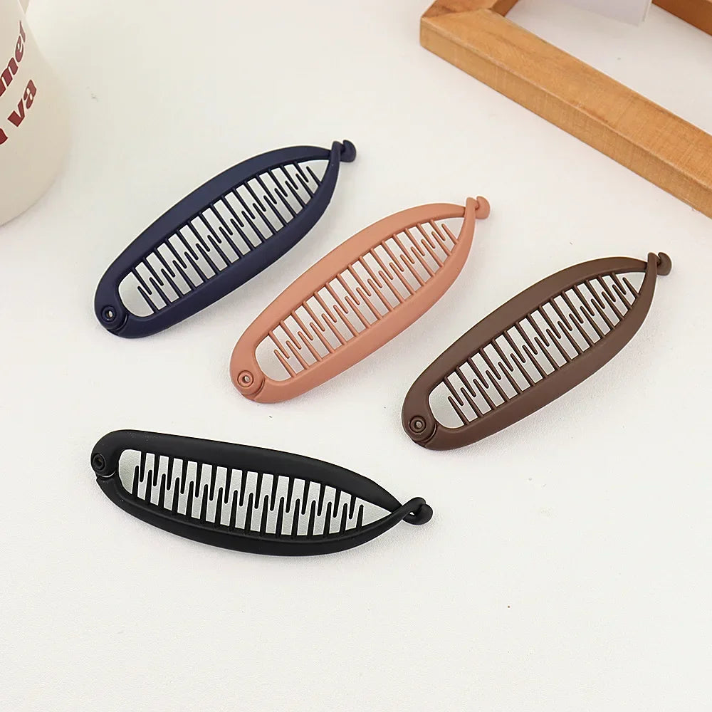 Matte Frosted Ponytail Banana Hair Clip - Zenflow Active