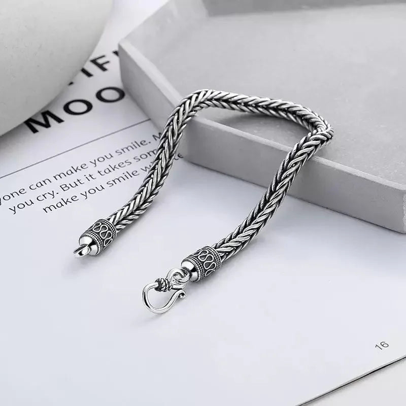 Men's Bracelet 925 Sterling Silver, Vintage Bracelet - Zenflow Active