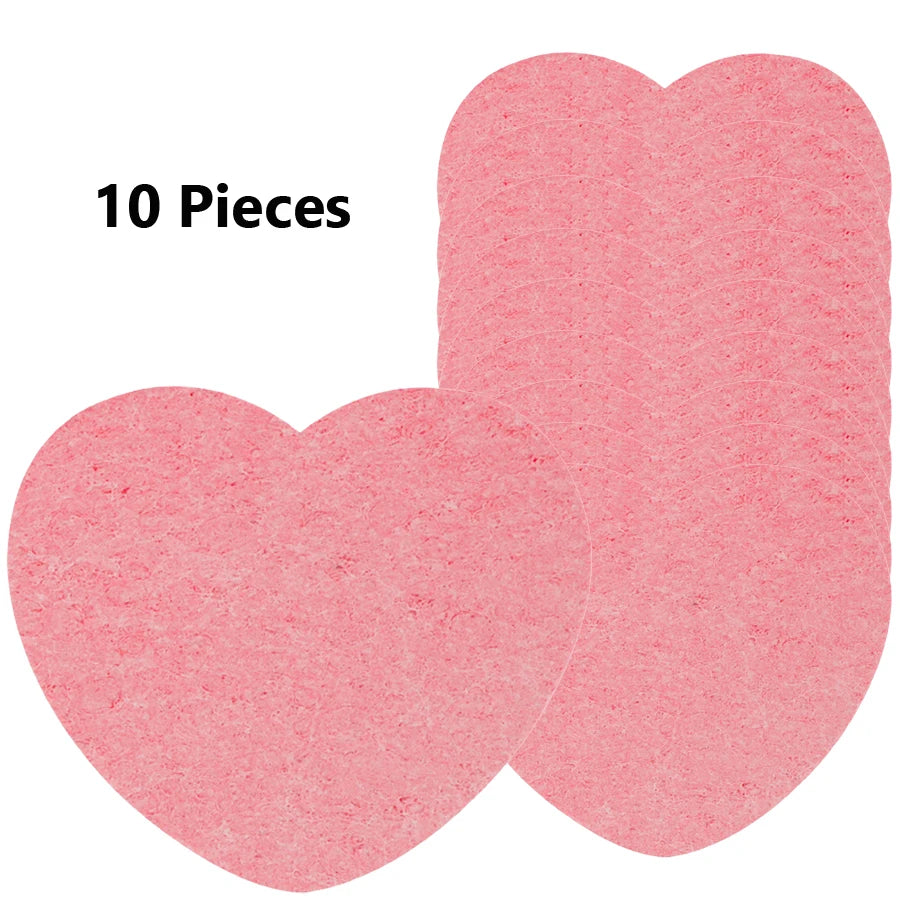 10Pcs Cellulose Face Sponges Compressed Facial Cleansing Massage Sponge Pore Exfoliating Makeup Removal Spa Quality