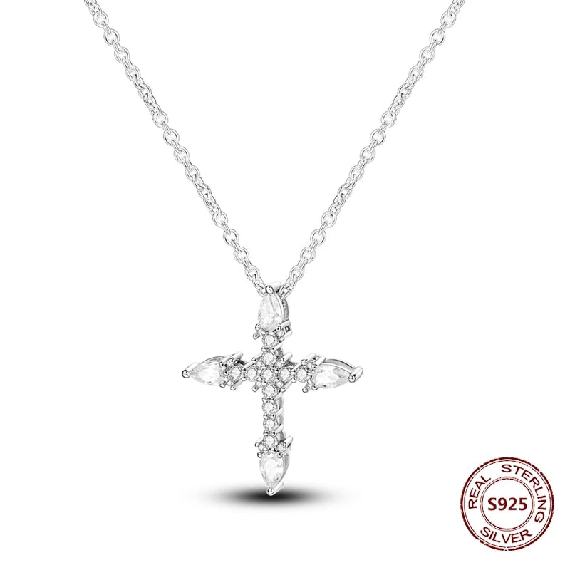 Butterfly Necklace 925 Sterling Silver Original Dragonfly Luminous Firefly Zircon Pendant Chain Link For Women Fine Jewelry Gift - Zenflow Active