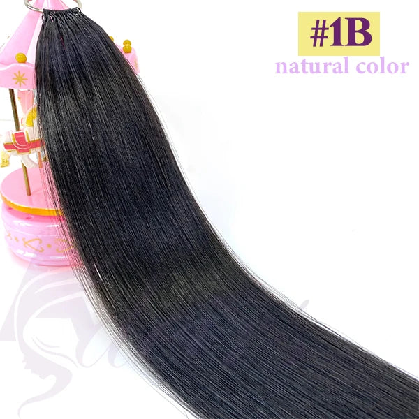 ADEIRS New Feather Hair Extensions 100% Human Hair Real Natural Hair Comfortable And Invisible Black Brown Blonde Straight - Zenflow Active