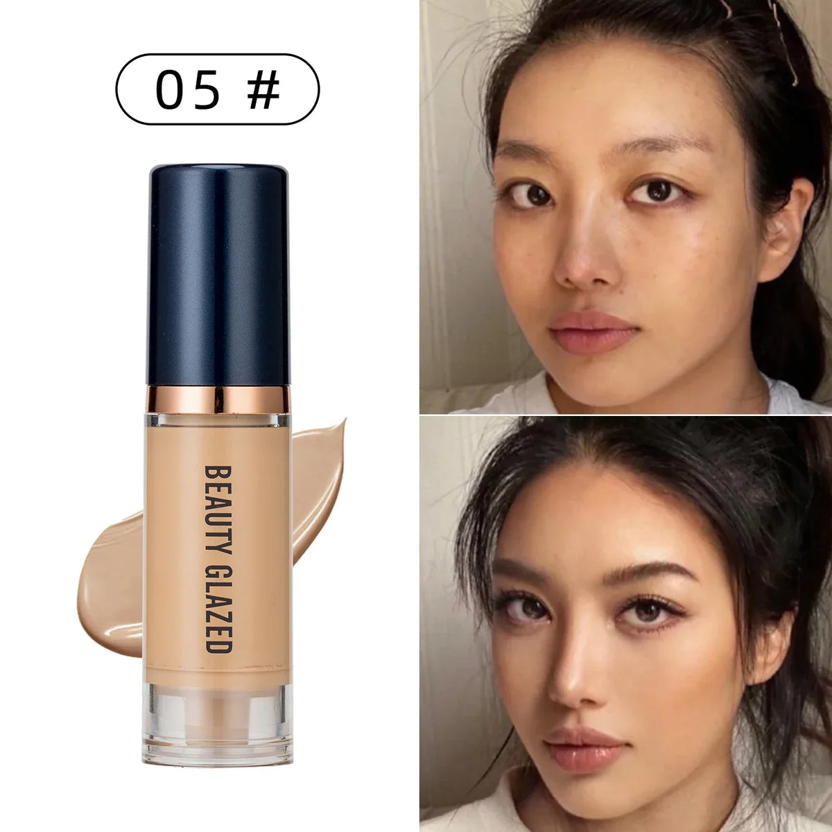 Beauty Glazed 6 Color Liquid Foundation Concealer - Zenflow Active
