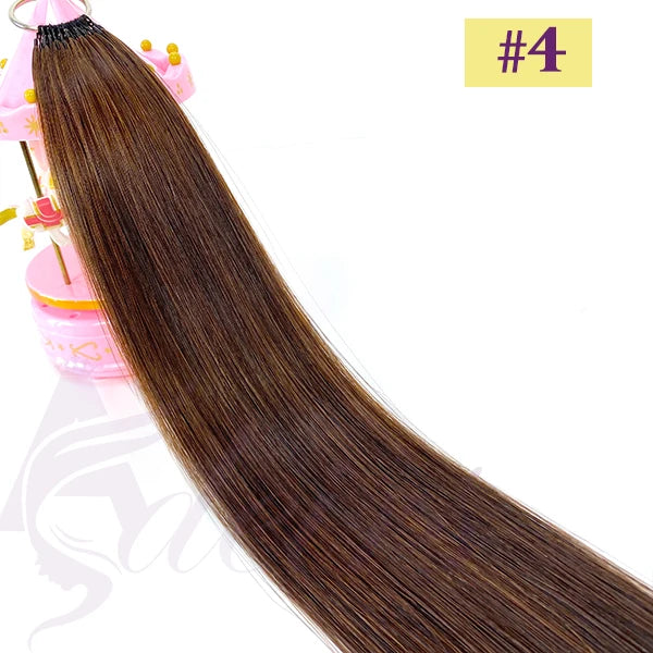 ADEIRS New Feather Hair Extensions 100% Human Hair Real Natural Hair Comfortable And Invisible Black Brown Blonde Straight - Zenflow Active