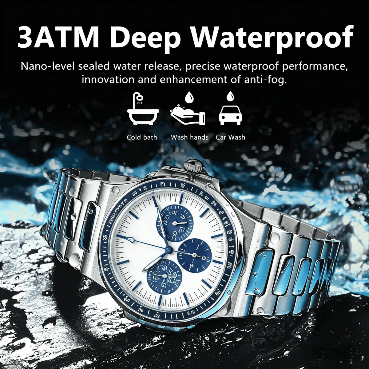 2026 Men Watch Luminous Calendar Business Quartz - Zenflow Active