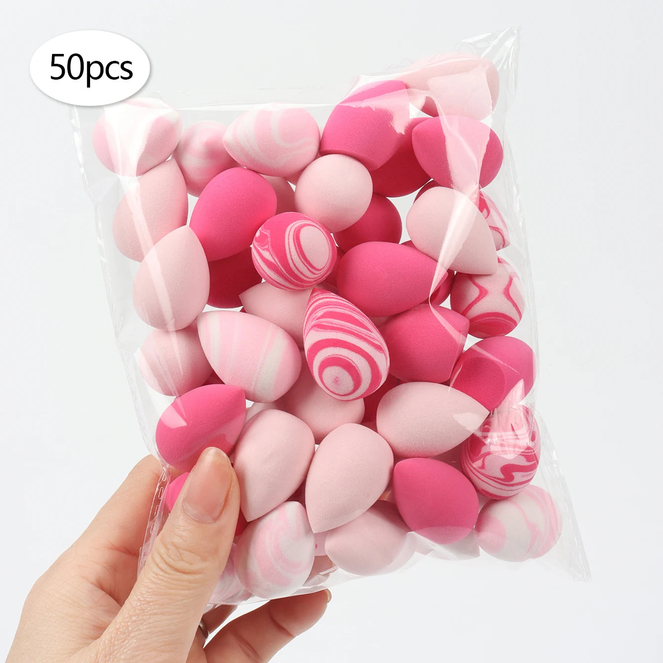 10/20/30/50/100Pcs Mini Makeup Sponges, Expand When Exposed to Water, Can Be Used Both Wet and Dry, Suitable for All Skin Types