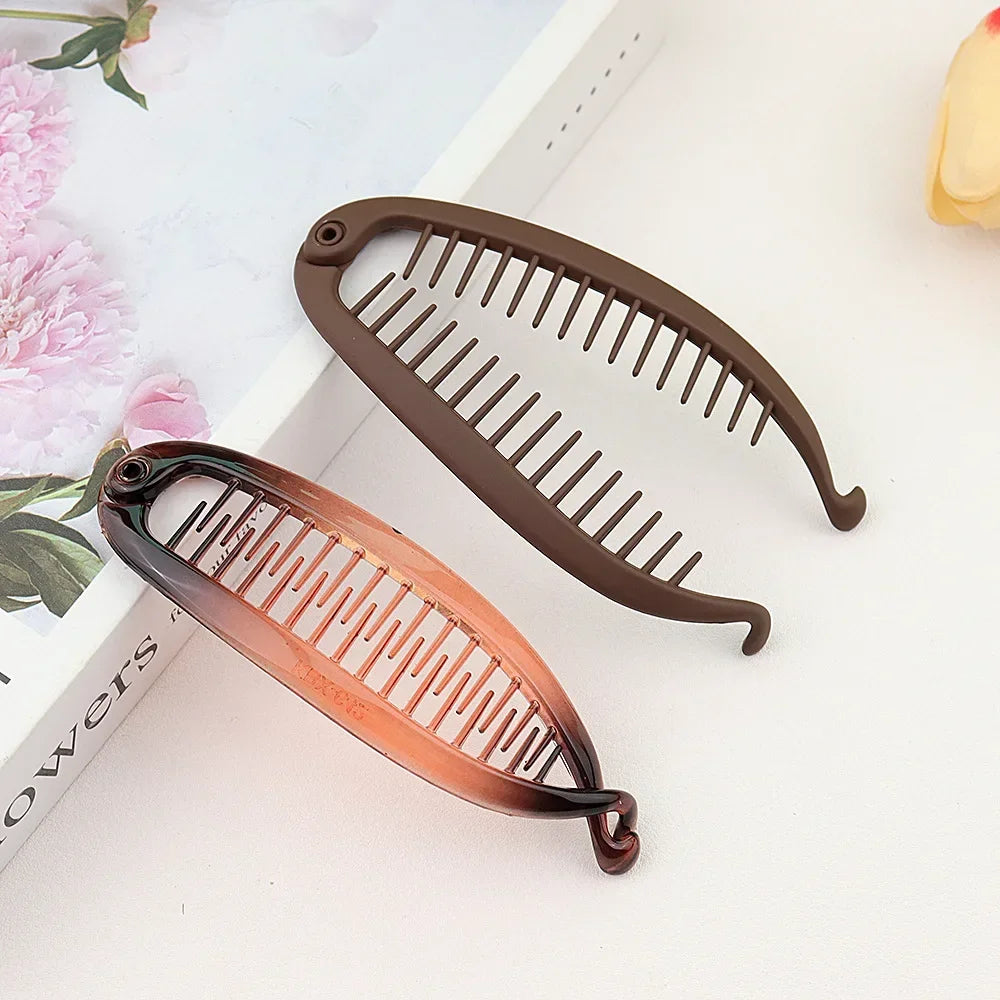 Matte Frosted Ponytail Banana Hair Clip - Zenflow Active