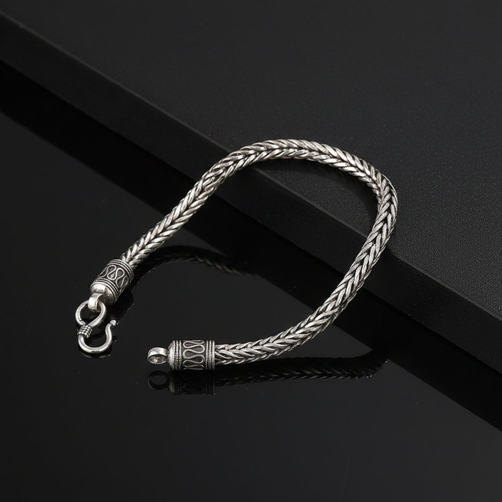 Men's Bracelet 925 Sterling Silver, Vintage Bracelet - Zenflow Active
