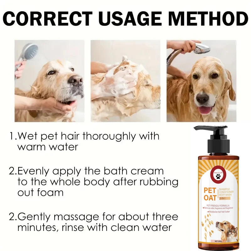 Pet Shampoo for Dogs & Cats | Odour-Removing, Softening Formula with Long-Lasting Fragrance - Zenflow Active