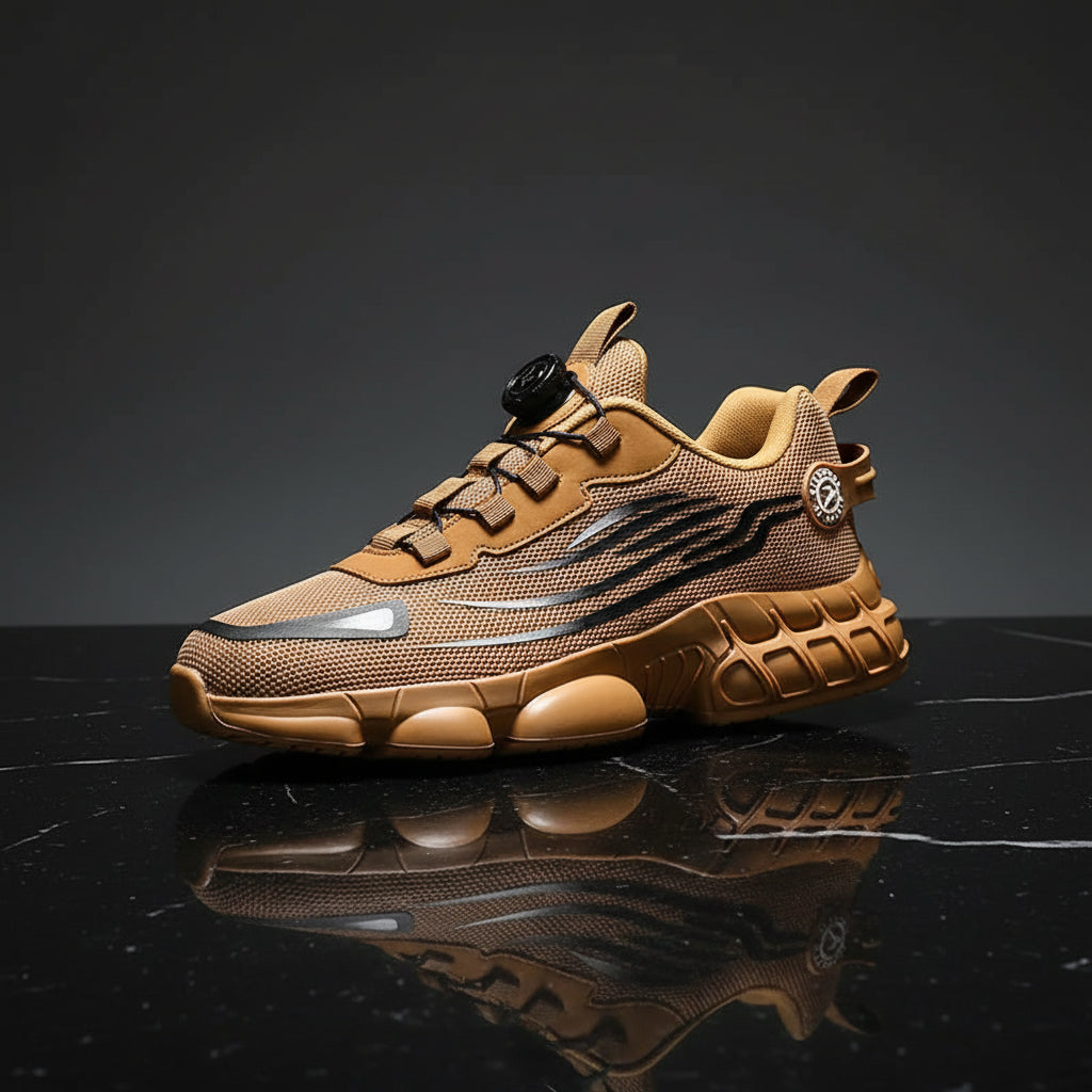 Men's Mesh Outdoor Casual Sneakers | Breathable Height-Increasing Walking & Hiking Shoes - Zenflow Active