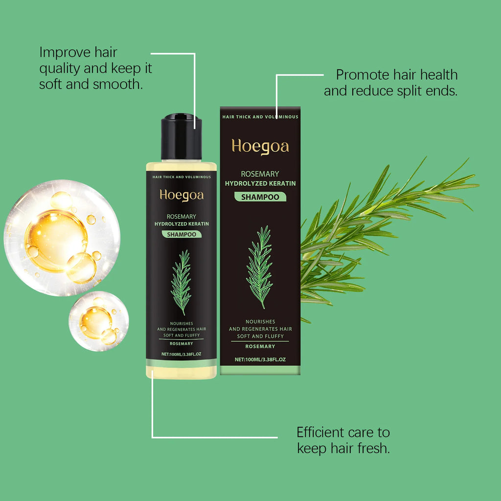 Rosemary Hair Shampoo Volumizing and Thickening Strengthening Hair Oil - Zenflow Active